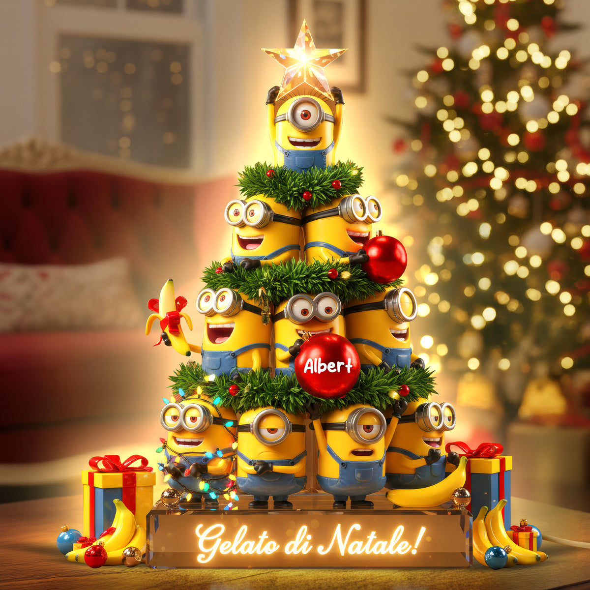 Funny Holiday Monster Acrylic Light Box - Personalized Christmas Gifts 05PAQN061125-Homacus