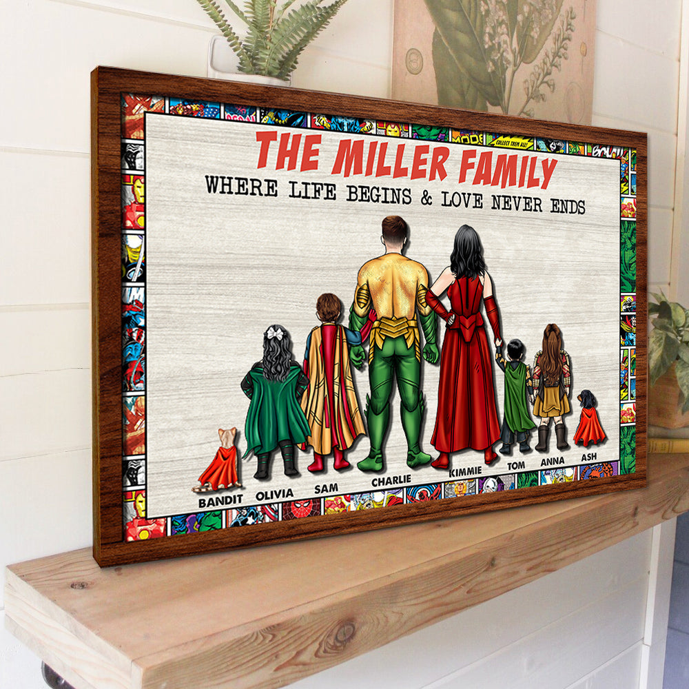 Personalized Gifts For Family Wood Sign 07NALH150223TM-Homacus