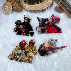 Custom Photo Gifts for Firefighter Ornament 183acvp140924-Homacus