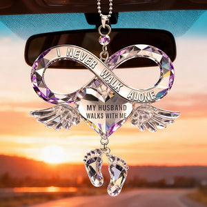 Husband Wife Memorial Car Ornament Personalized Gifts For Couple 04KIDT280326