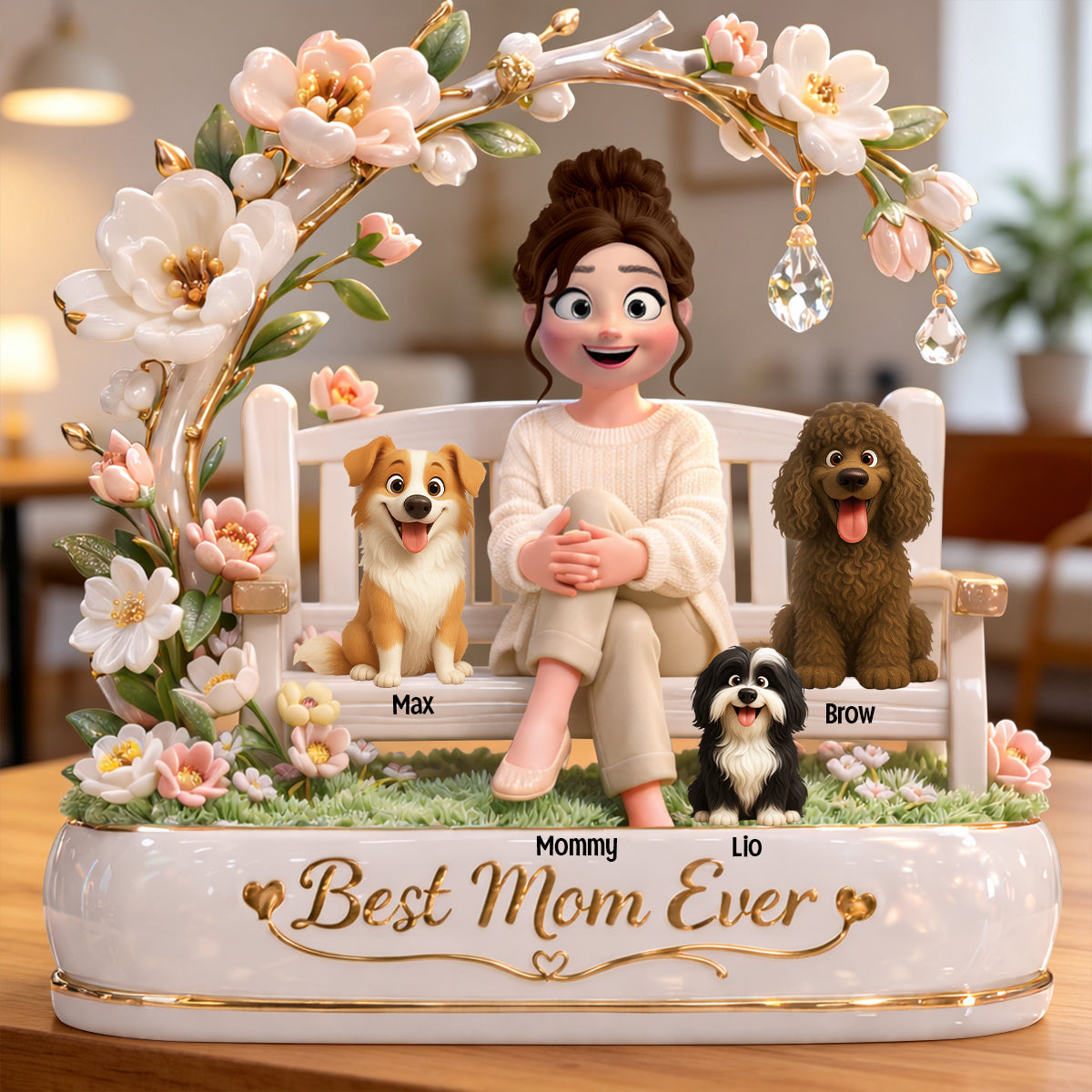 Dog & Cat Mom Acrylic Plaque - Personalized Gifts For Mothers 03totn110326-Homacus