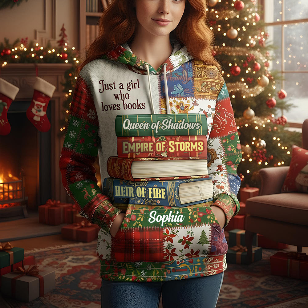 Book Lover Girl Hoodie Personalized Gifts For Book Lovers 03tgtn191125-Homacus
