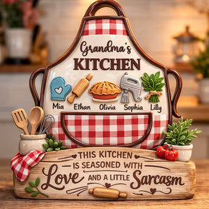 Mama's Kitchen Acrylic Plaque - Personalized Gifts For Mom 04TYQN140326-Homacus