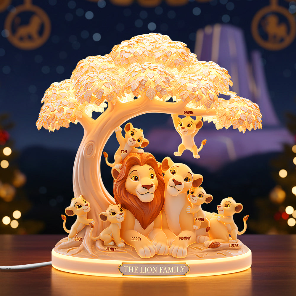 Family Light Box - Personalized Gifts For Family Custom Shape Acrylic Light Box 03OHTN301025-Homacus