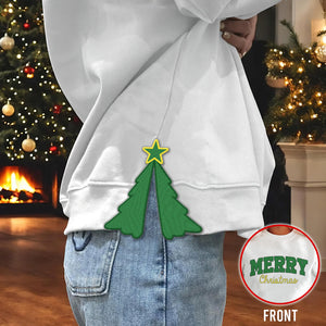 Merry Christmas Side Bow Embroidered Sweatshirt 10acqn011124-Homacus