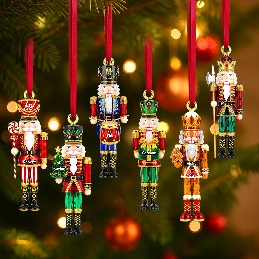 Personalized Gifts For Christmas, Nutcracker Custom Shape Acrylic Ornament 03pgmg300825-Homacus