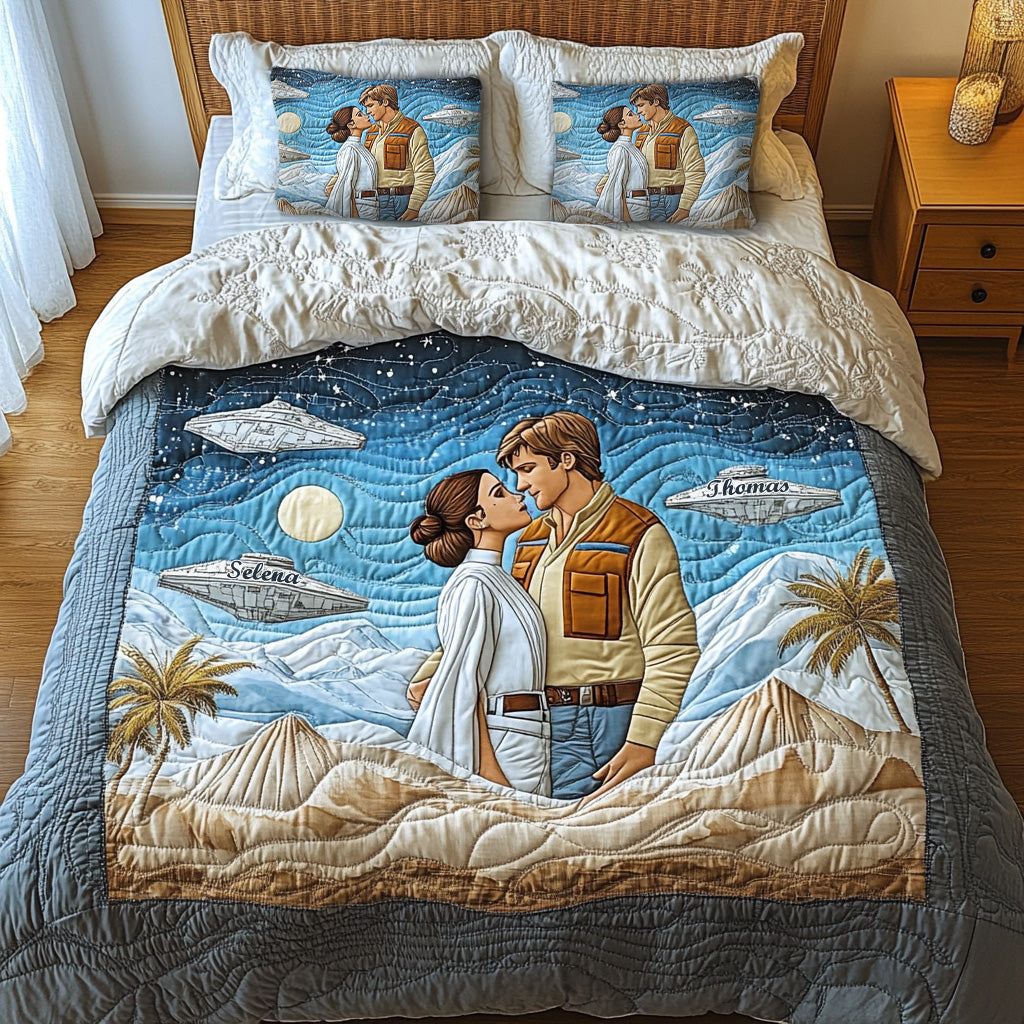 Galaxy Couple Quilt Bedding Set - Personalized Gifts For Couple 01tgmg080725-Homacus
