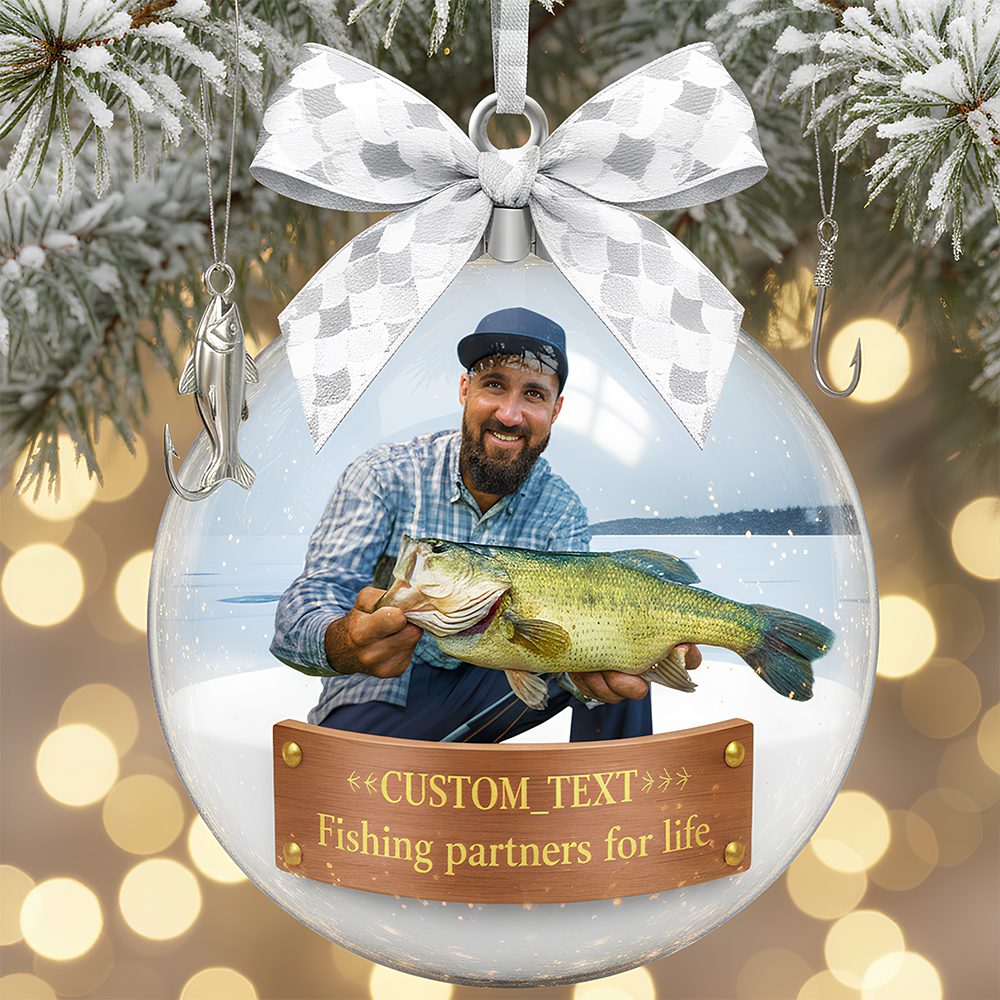 Custom Photo Gifts For Fishing Lovers Christmas Ornament 01hydt051125-Homacus