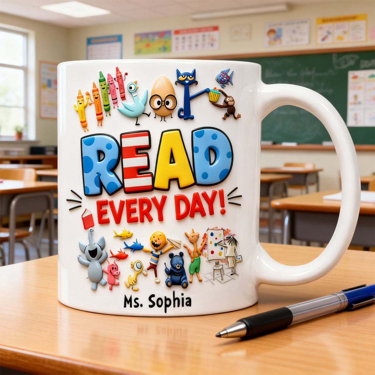Reading Motivation Coffee Mug – Personalized Gifts For Teachers 05hutn090226-Homacus
