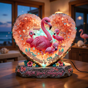 Flamingo Mama Light Box - Personalized Gifts For Mothers 02hudt130426-Homacus