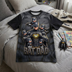 Dark Dad & Kids Shirt - Personalized Gifts For Dad 01NADH090526-Homacus