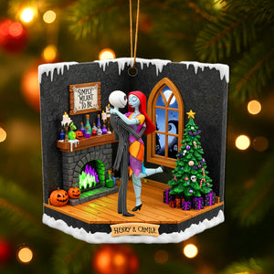 Personalized Gifts For Christmas, Couple acrylic ornament 02tomg230825-Homacus