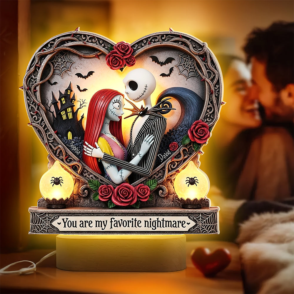 Spooky Night LED Light - Personalized Gifts For Couple 01qhqn230525-Homacus