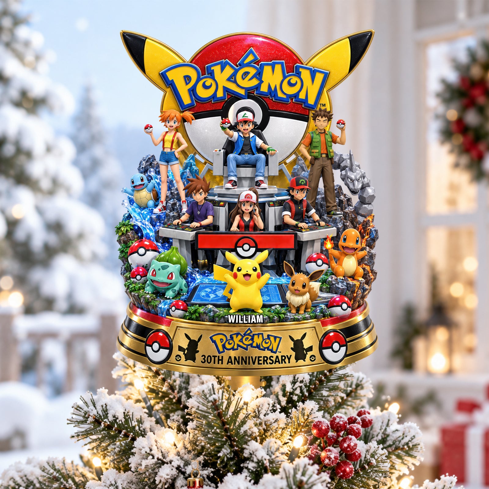 30th Anniversary Acrylic Christmas Tree Topper - Personalized Gifts For Game Lovers 01ohqn190926-Homacus
