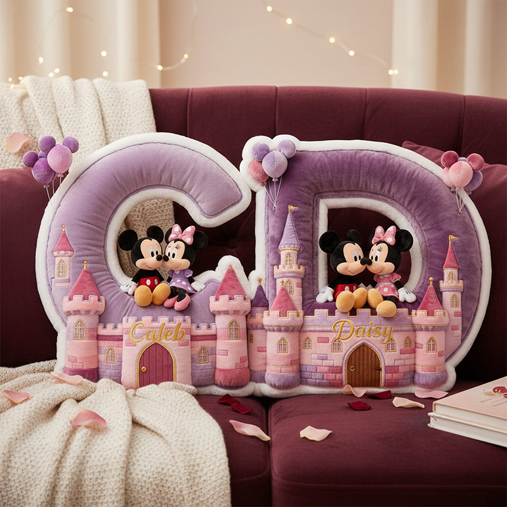 Lovely Couple Alphabet Custom Shaped Pillow - Personalized Gifts For Couple 02ohta131225-Homacus