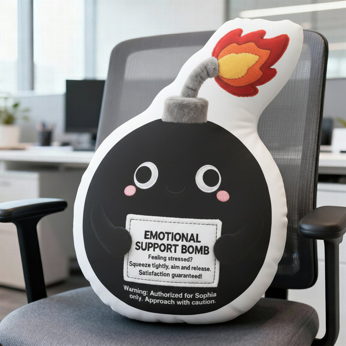 Emotional Support Bomb Custom Shape Pillow - Personalized Gifts For Coworker 04qhqn151125-Homacus