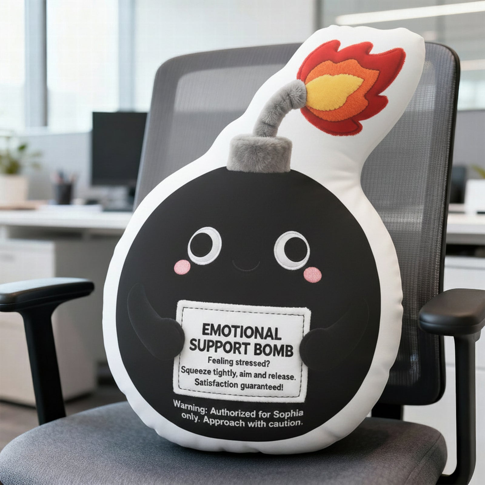 Emotional Support Bomb Custom Shape Pillow - Personalized Gifts For Coworker 04qhqn151125-Homacus