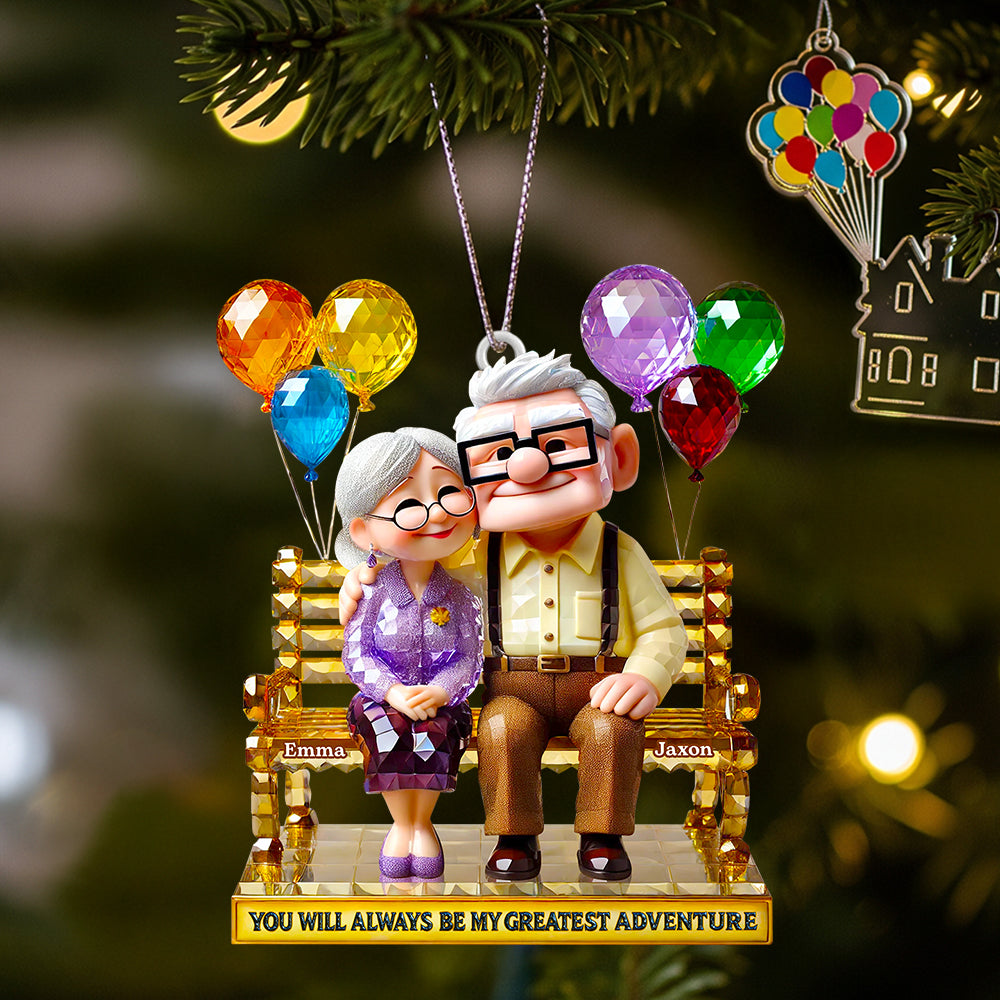 Christmas Romantic Couple Ornament Personalized Gifts For Couple 03TGDT050925-Homacus