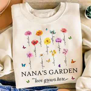 Personalized Gift For Grandma Shirts Birth Month Flower 01ACDT311024-Homacus