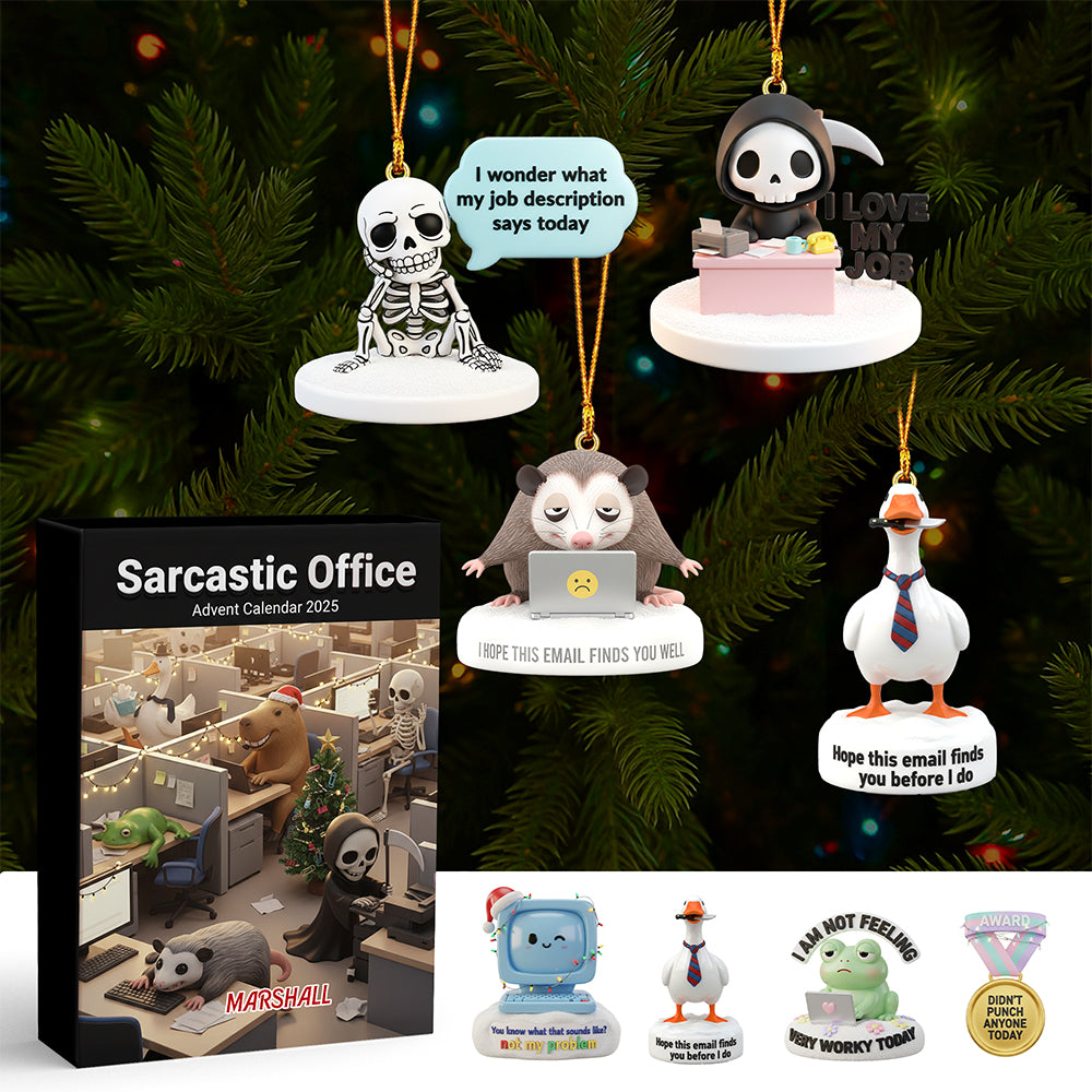 Sarcastic Office Christmas Advent Calendar Blind Box 02namg171125 - Personalized Gifts For Coworkers-Homacus