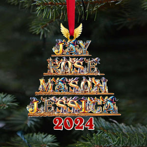 Personalized Gifts For Family, Christmas Acrylic Ornament 02XQMH171024-Homacus