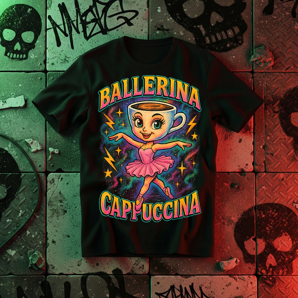 Ballerina Cappuccina Brainrot Shirt Gifts For Kids 031hudt280725