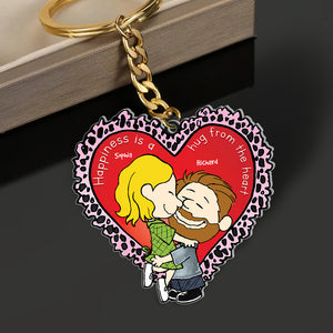 Personalized Gifts For Couples Valentine Acrylic Keychain 01TOQN291124HG-Homacus