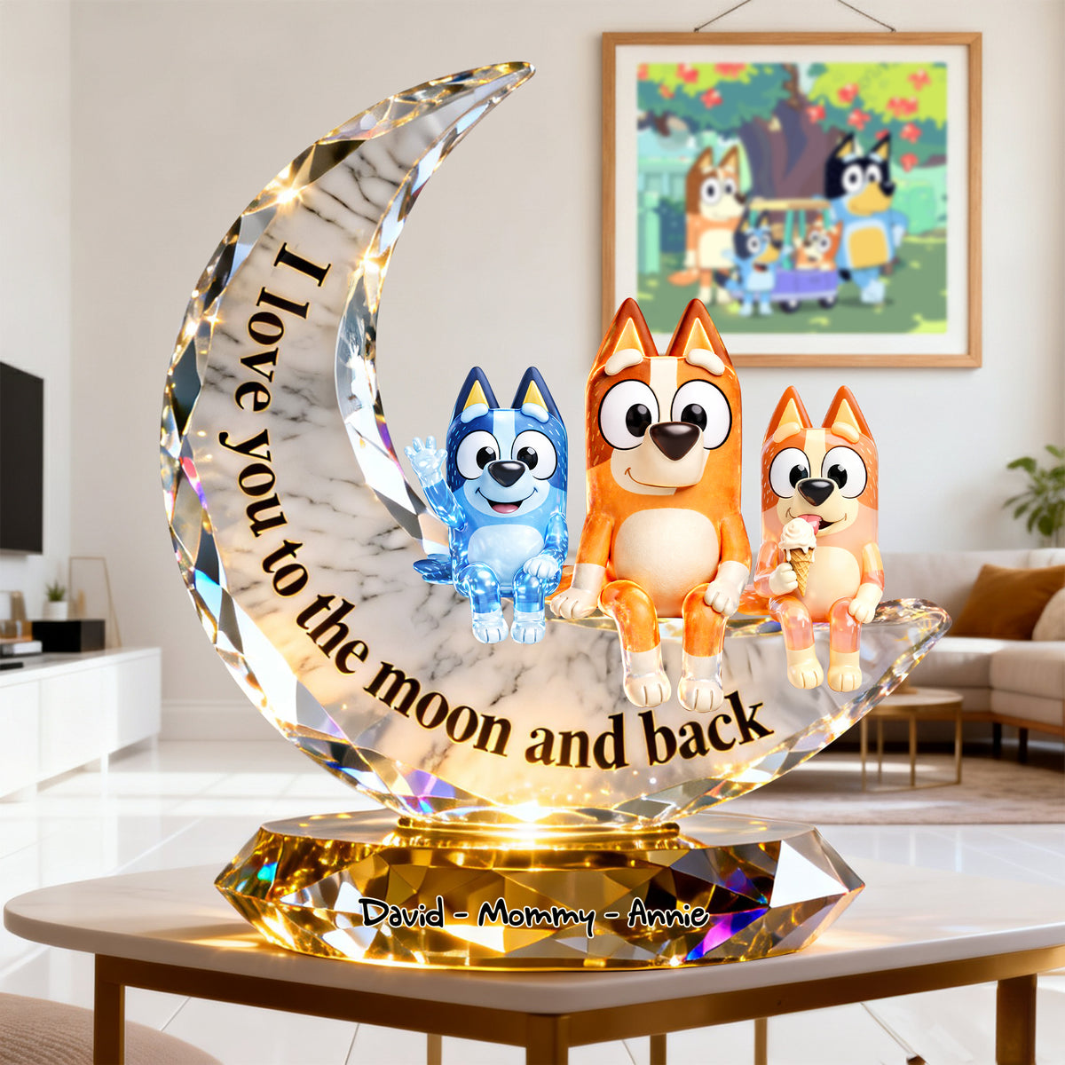 Under The Moonlight Acrylic Plaque - Personalized Gifts For Mom 06OHLU130226-Homacus