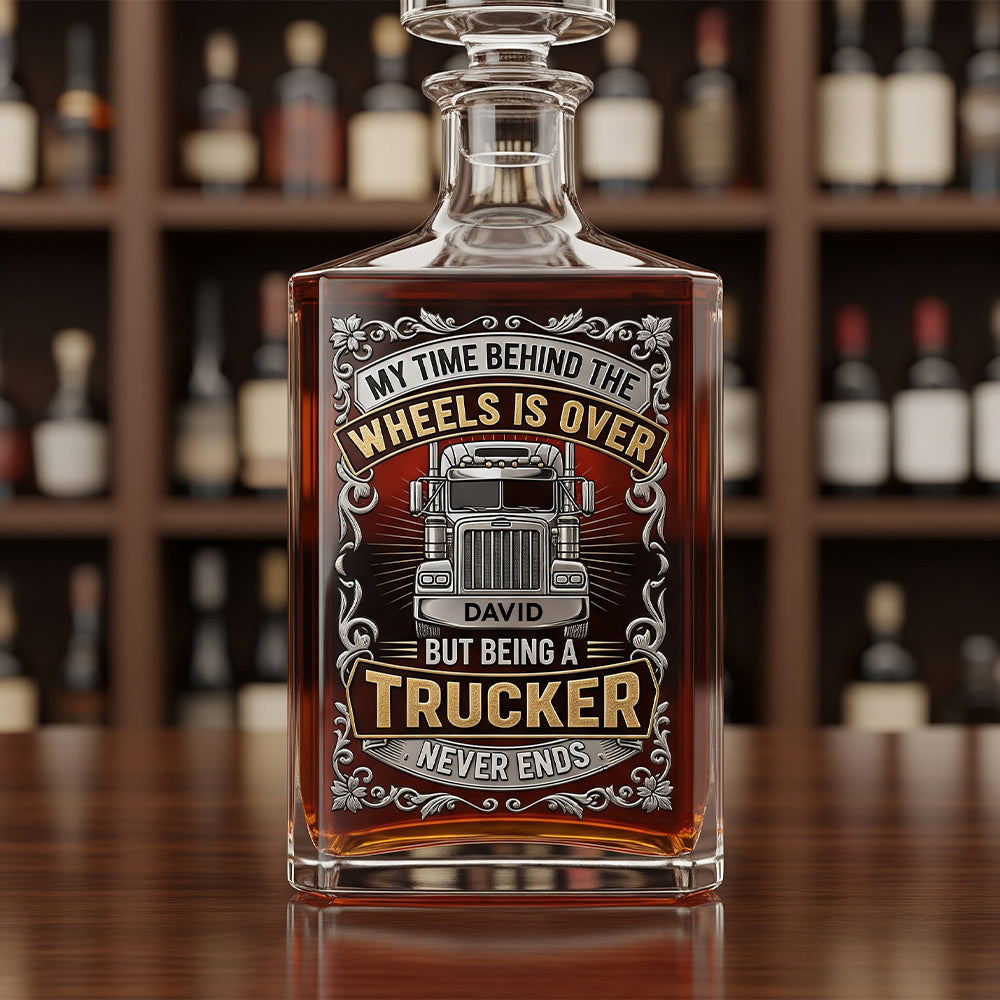 Personalized Retirement Gifts For Drinking Lover Old Truckers Bottle 01patn250825-Homacus