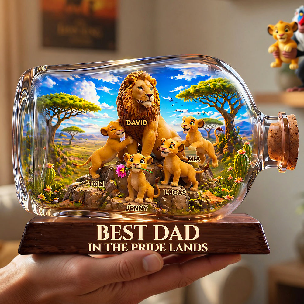Best Dad In Pride Land Acrylic Plaque - Personalized Gifts For Dads 04TODT280426-Homacus