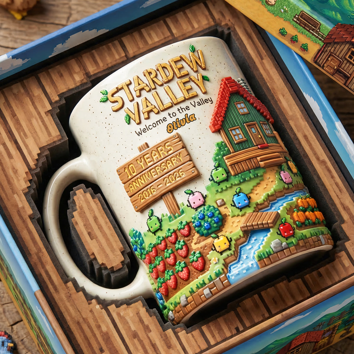 Little Farm Celebrating 10th Anniversary Coffee Mug - Personalized Gifts 02pata180326-Homacus