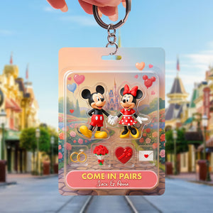 Lovely Couple Acrylic Keychain - Personalized Gifts For Couple 03QHTN070126-Homacus