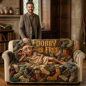 Chill Resting Elf Quilted Sofa Cover, Personalized Gifts 02qhta090726-Homacus
