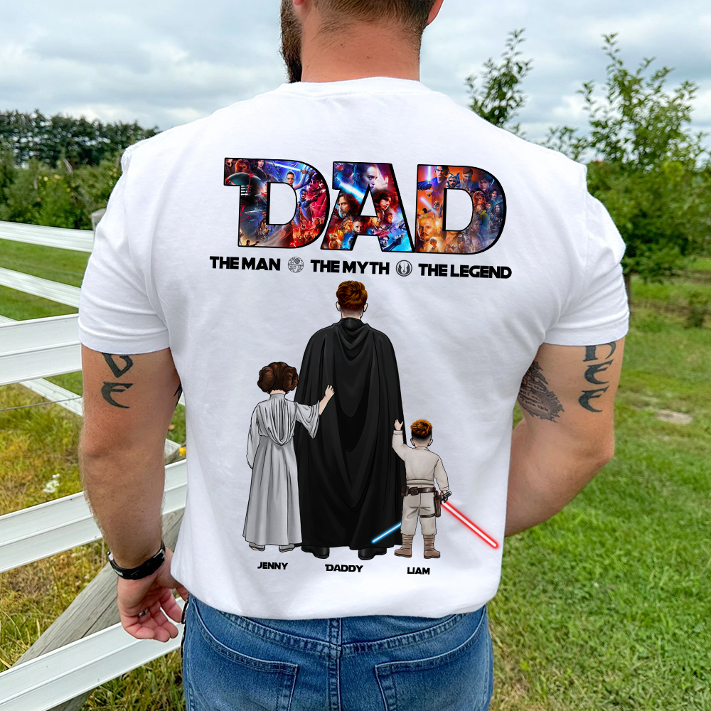 The Galaxy Dad Shirt - Personalized Gifts For Dad 01HUPU270525HHHG-Homacus