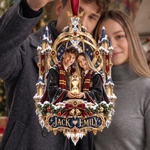 Enchanted Couple Christmas Ornament - Personalized Custom Photo Gift For Couples 02HATA100926