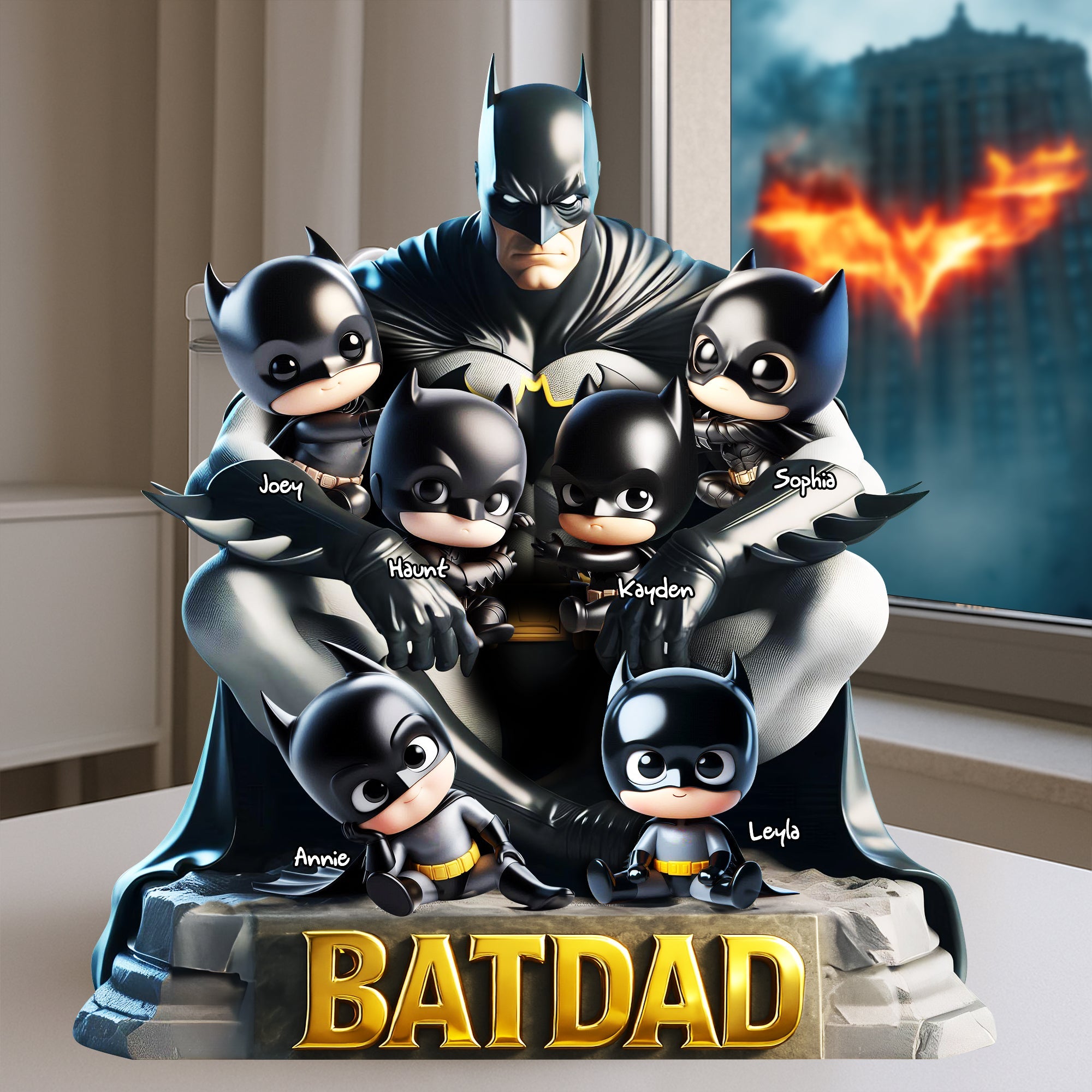 Shadow Hero Dad Acrylic Plaque - Personalized Gifts For Father 02OHLU160525