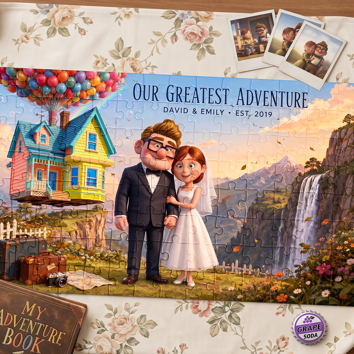 Our Greatest Adventure Jigsaw Puzzle - Personalized Gifts For Couples 05hata140726-Homacus