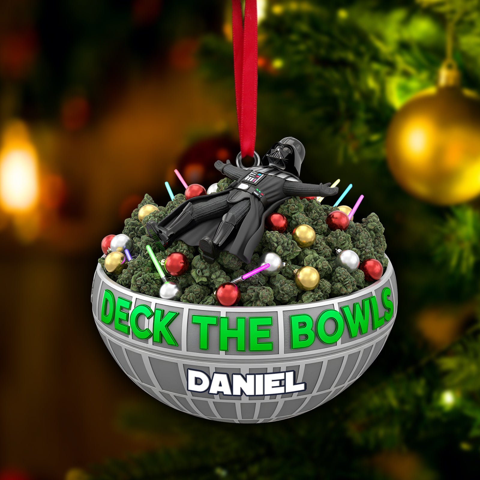 Deck The Bowl Ornament - Personalized Gifts For Stoners 07TOLU041025-Homacus