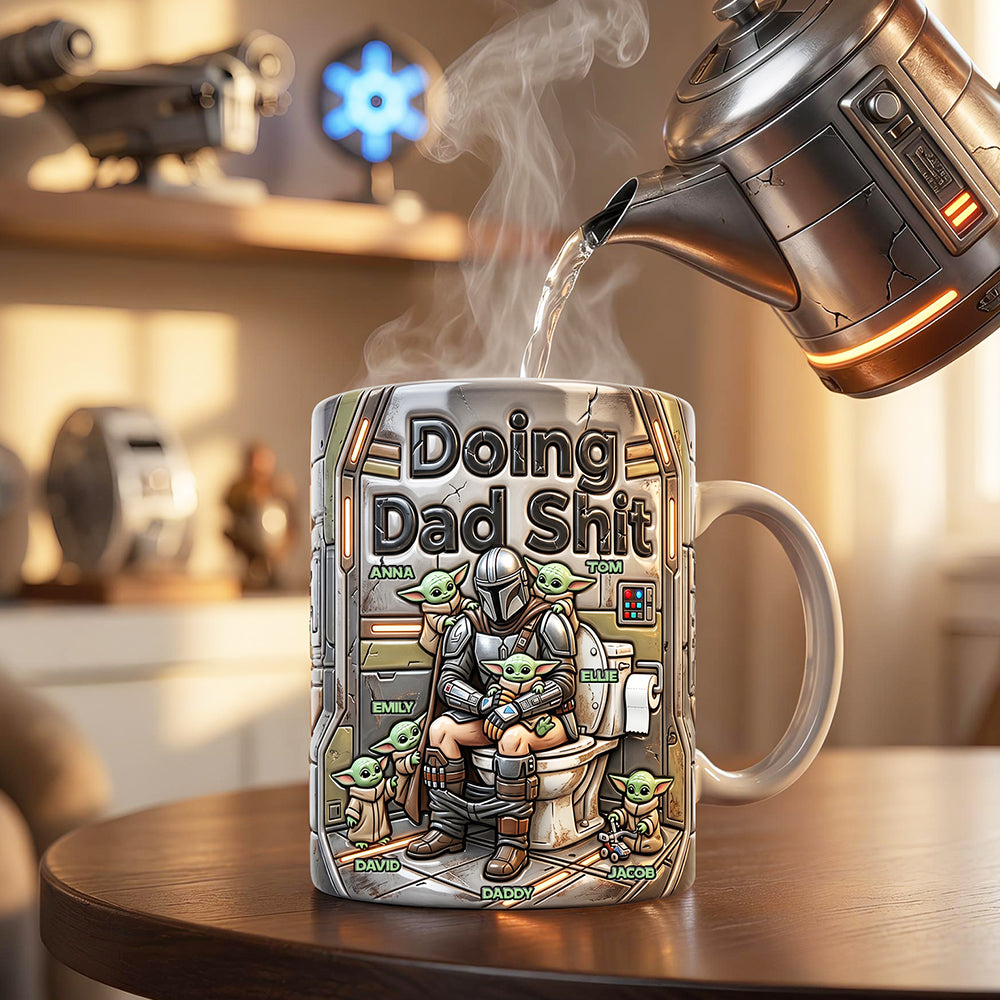 Funny Dad Doing Magic Coffee Mug - Personalized Gifts For Dad 04nadt170426-Homacus