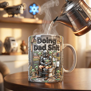 Funny Dad Doing Magic Coffee Mug - Personalized Gifts For Dad 04nadt170426-Homacus