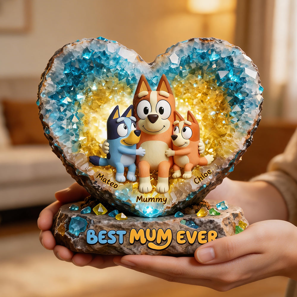 Best Mum Ever Acrylic Plaque - Personalized Gifts For Mom 02HUDT020426-Homacus