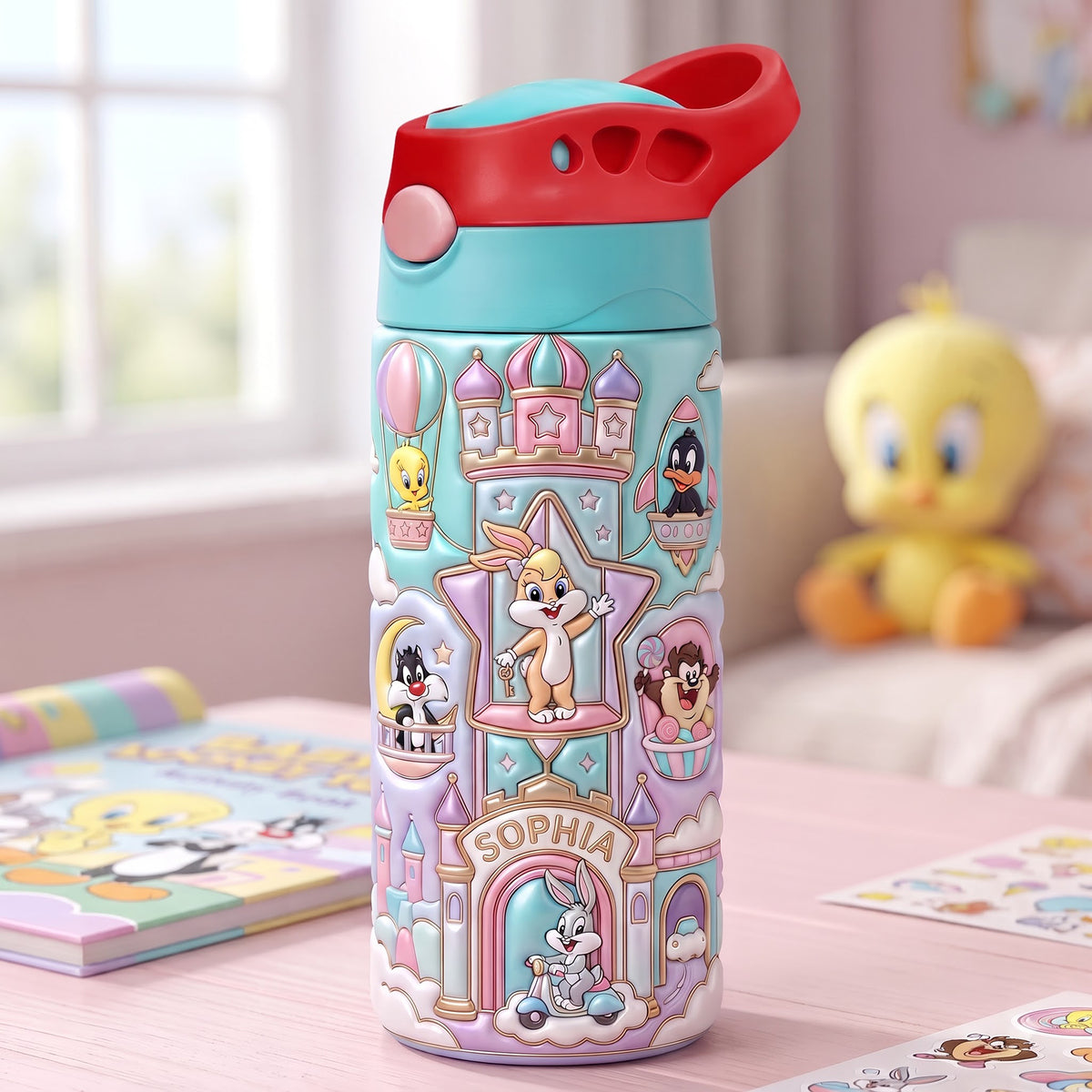 Sweet Bunny Colorful Kid Tumbler - Personalized Gifts For Kids 04HALU290726-Homacus