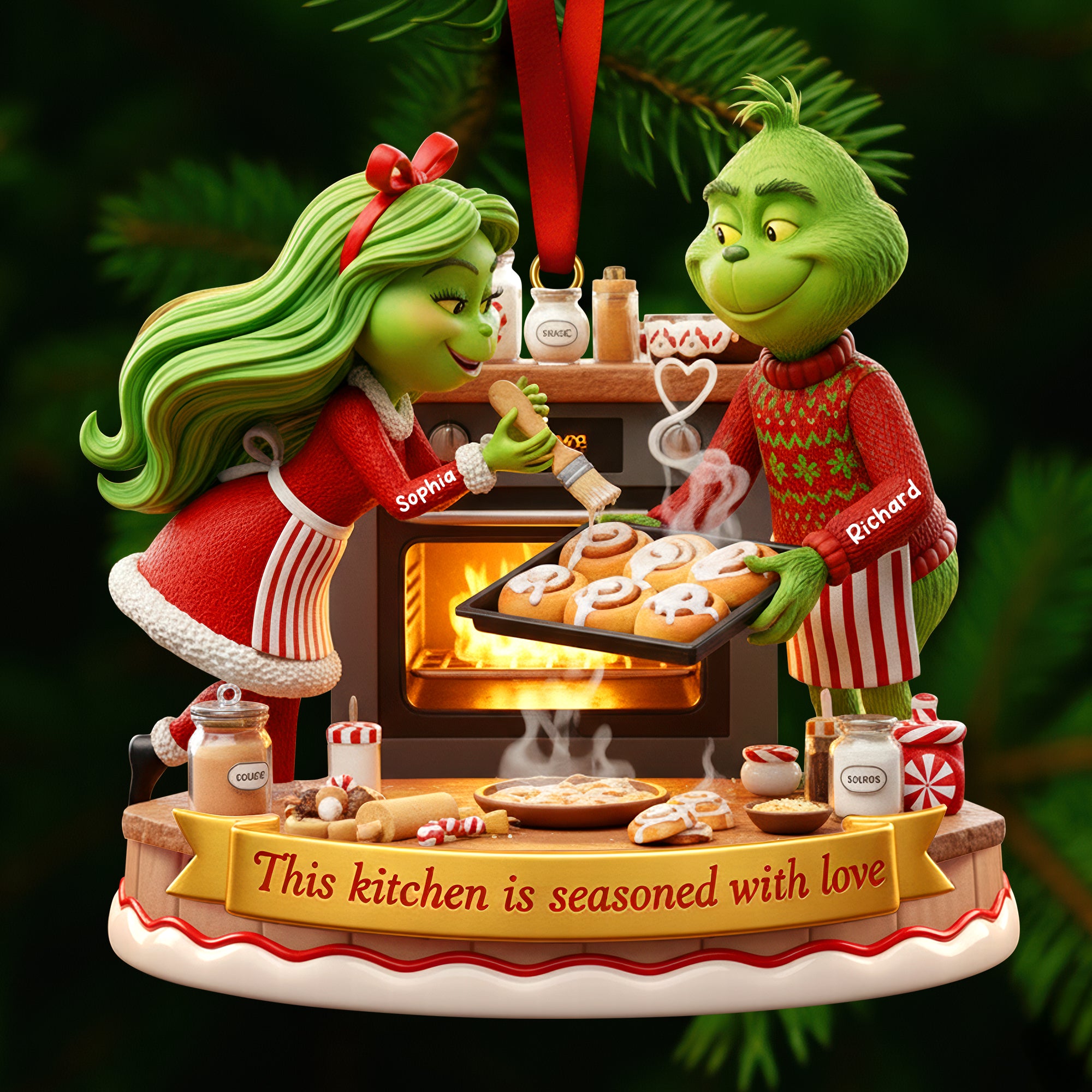 Baking Couple Christmas Ornament – Personalized Gifts For Couple 01paqn241025-Homacus