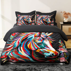 Unicorn Lovers Quilt Bed Set 05HUDT180125-Homacus