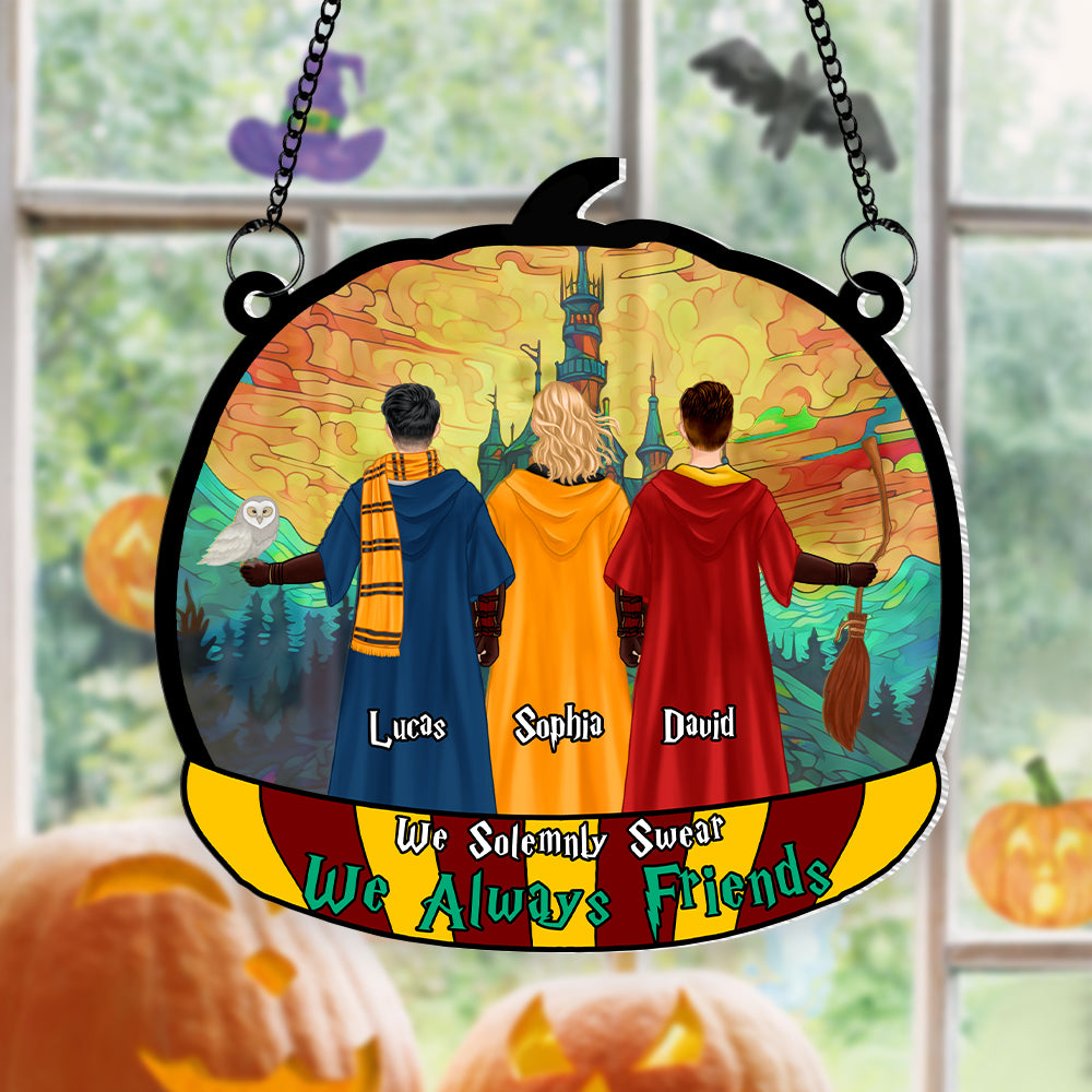 Personalized Gifts For Friends Suncatcher Acrylic Suncatcher Pumpkin Friends 04XQTN130824HG-Homacus