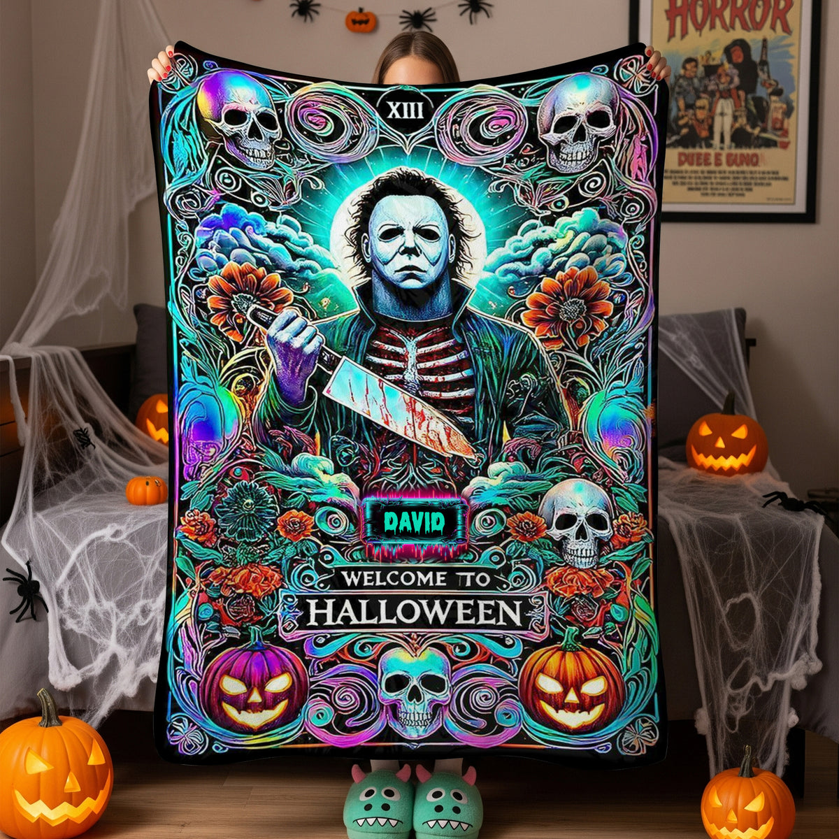 Halloween Villain Blanket Personalized Gifts For Fans 03HUTN070825-Homacus