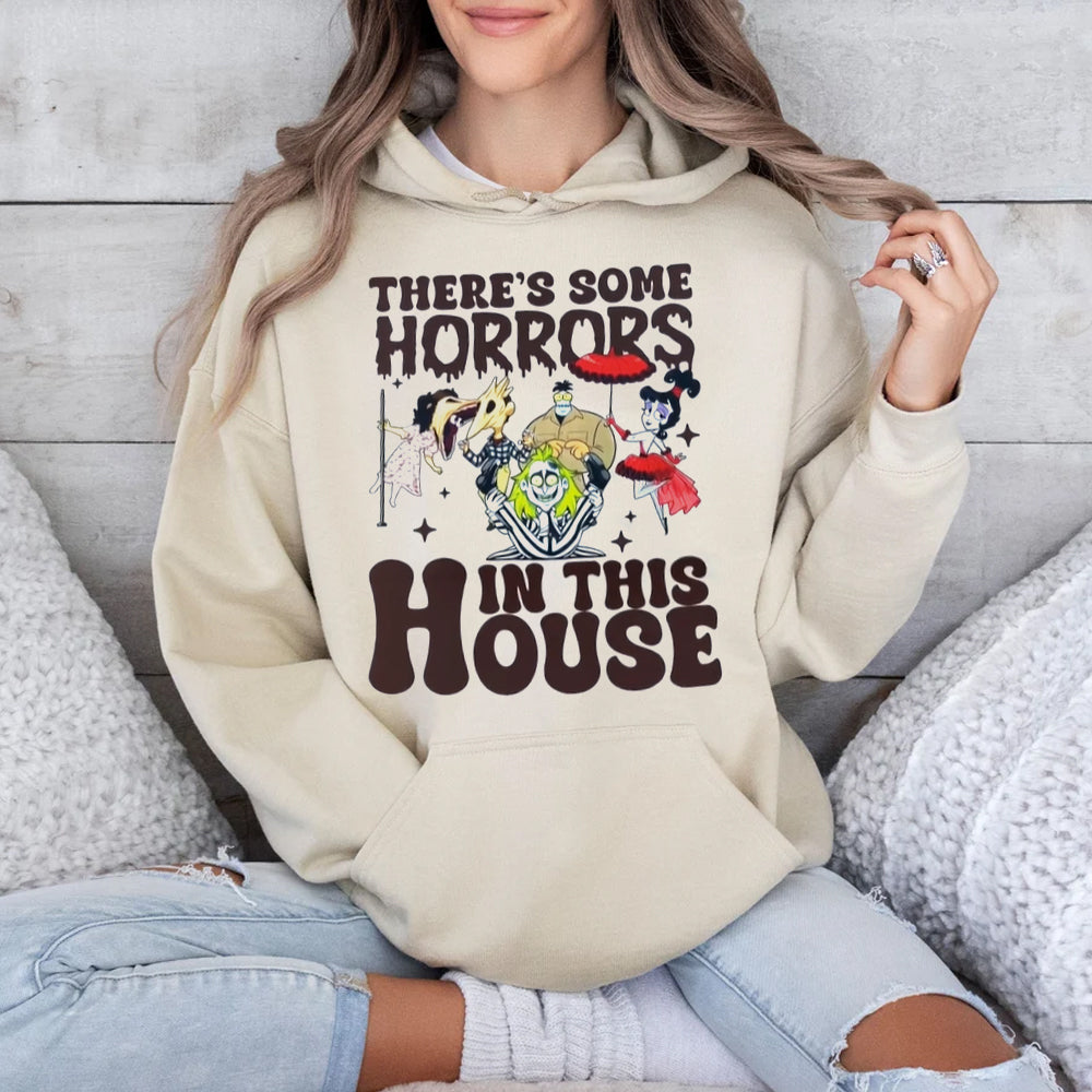 Gift For Horror Fans 17HUXX110924 Horror Movies Halloween Shirt, There's Some Horrors In This House-Homacus