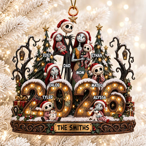 Spooky Family Christmas Ornament - Personalized Gifts For Family 01padt051026-Homacus