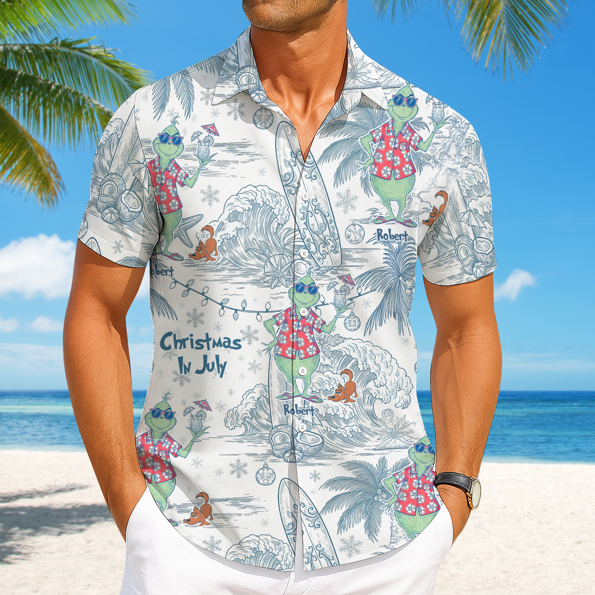 Christmas In July Hawaiian Shirt - Personalized Gifts For Summer 03HUPU110725-Homacus