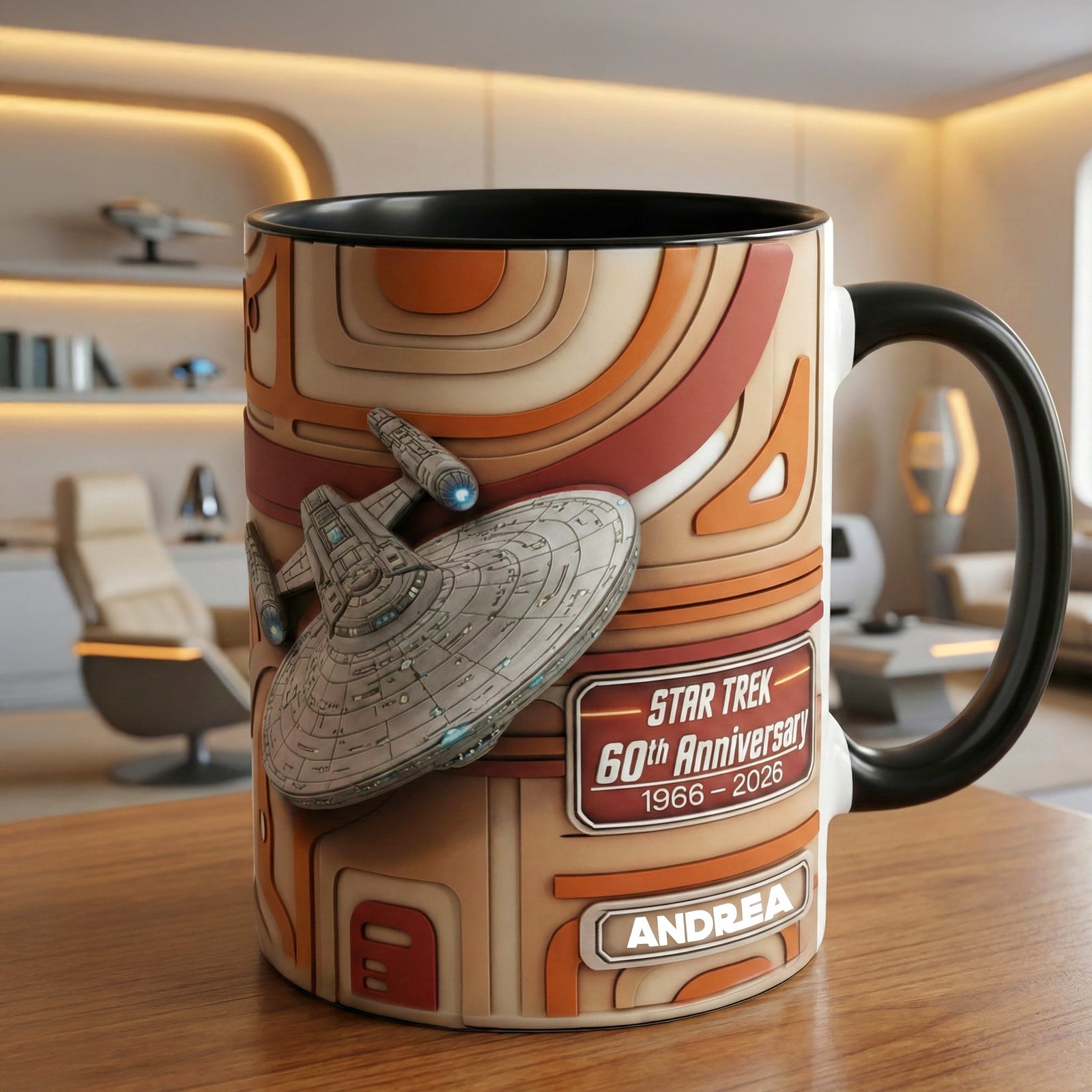 Spaceship Coffee Accent Mug - Personalized Gifts For Cosmic Lovers 04kimg210126-Homacus